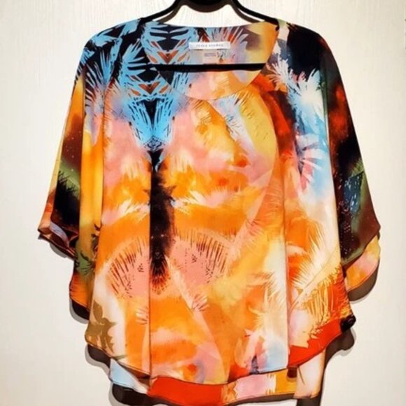 Peter Nygard Organic Blend - Mid Sleeve Blouse Fits Large - Mint As New - Picture 4 of 4